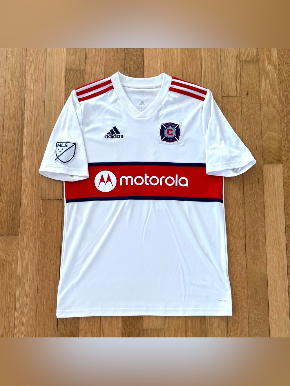 Chicago Fire Jersey Adidas 2018 Away Motorola Youth XL Mihailovic 14